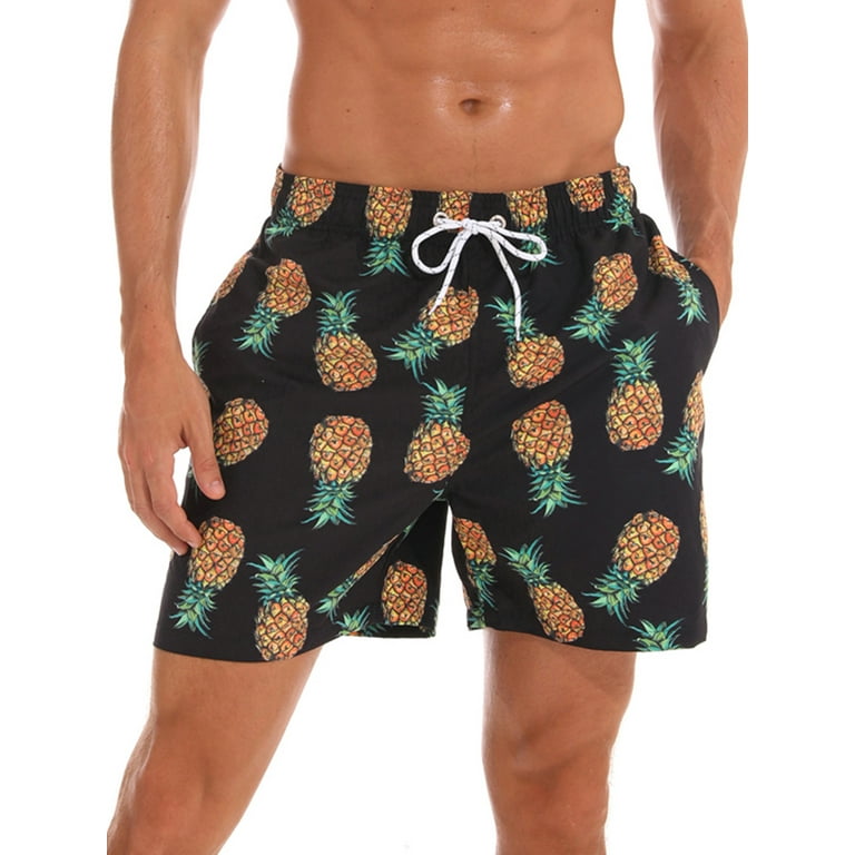 Blue Ringed Octopus Mens Printing Board/Beach Shorts Summer Casual Beachwear with Pockets 